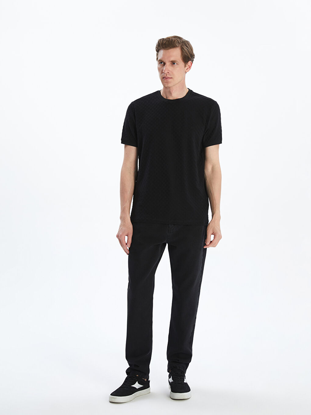 LCWAIKIKI Classic Man BLACK T-Shirt -S5QD05Z8-CVL