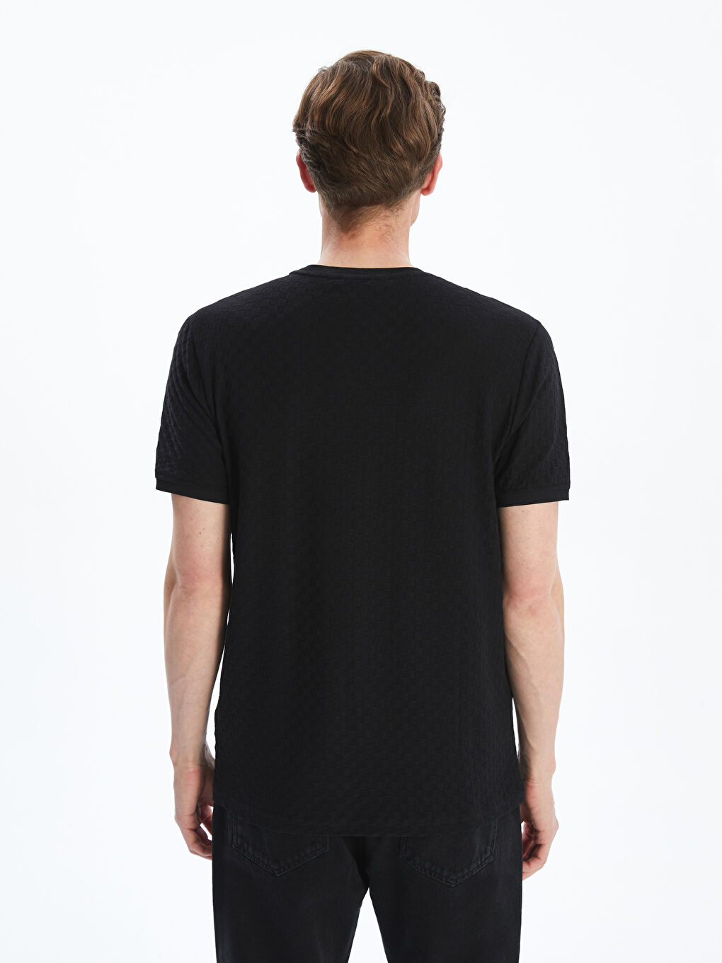 LCWAIKIKI Classic Man BLACK T-Shirt -S5QD05Z8-CVL