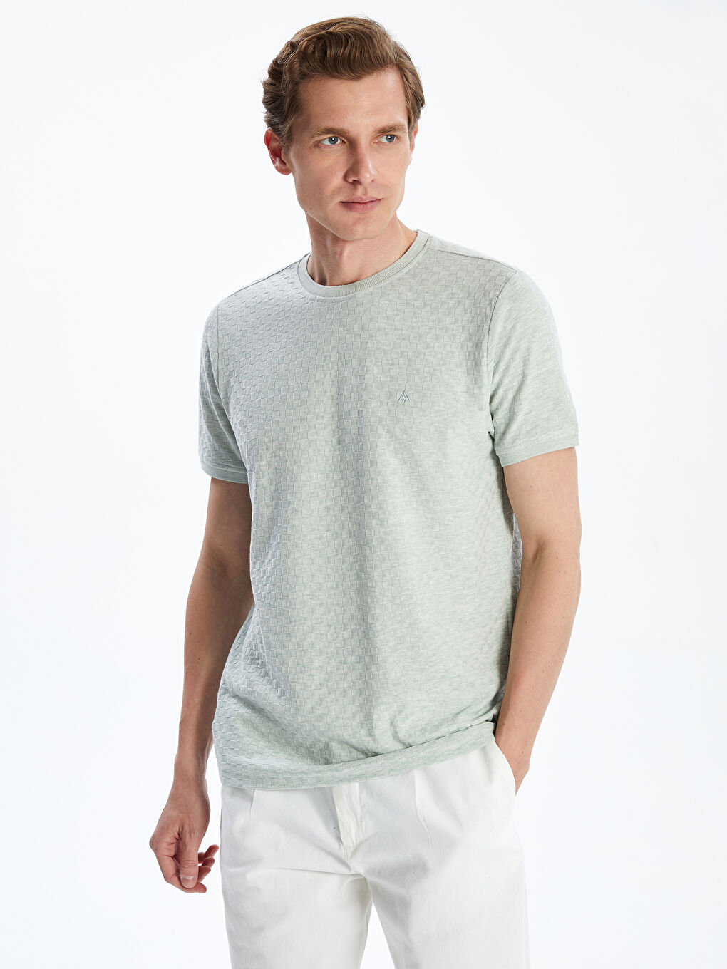 LCWAIKIKI Classic Man GREEN T-Shirt -S5QD05Z8-MJV