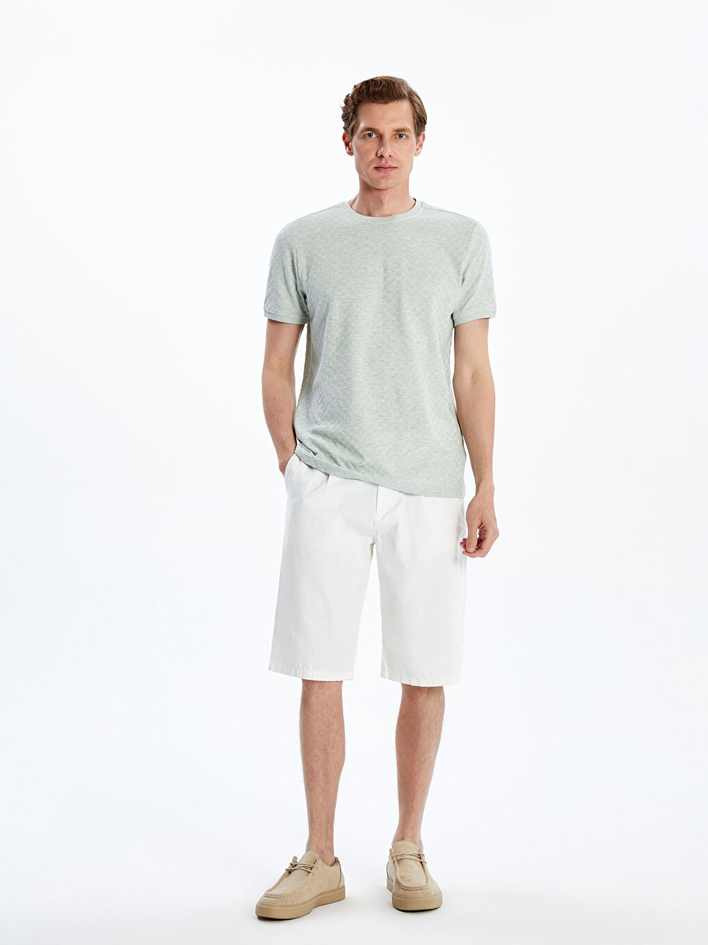 LCWAIKIKI Classic Man GREEN T-Shirt -S5QD05Z8-MJV