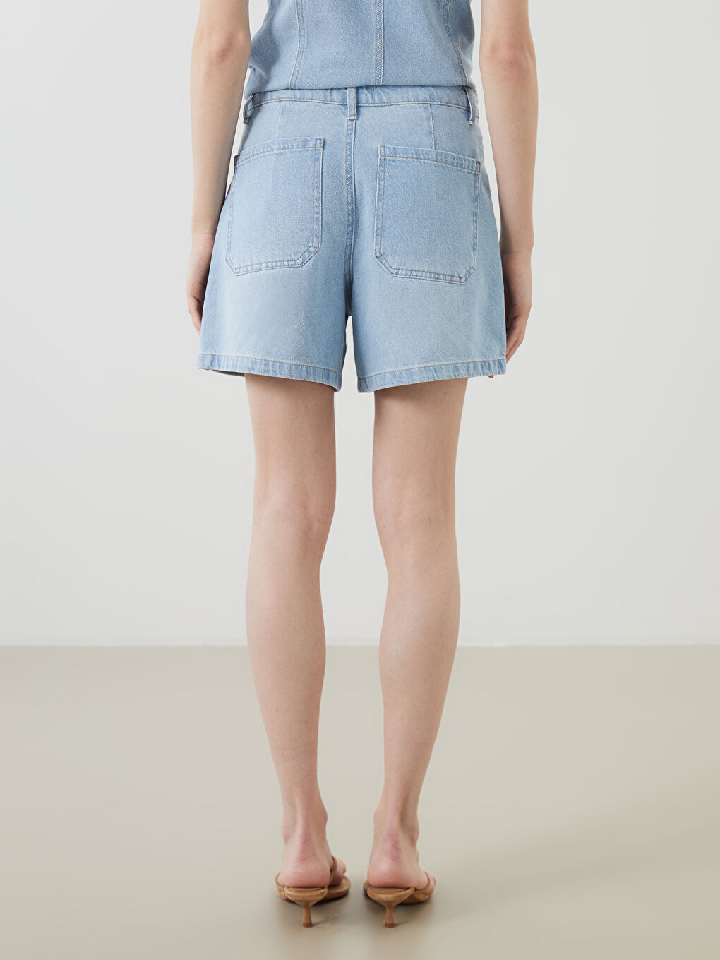 Regular Fit Women's Denim Shorts -S5QD19Z8-507