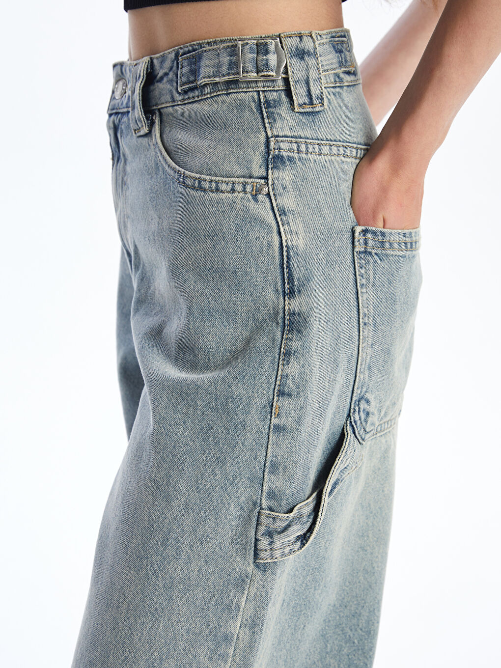XSIDE Baggy Fit Women's Jeans -S5QD22Z8-UCY