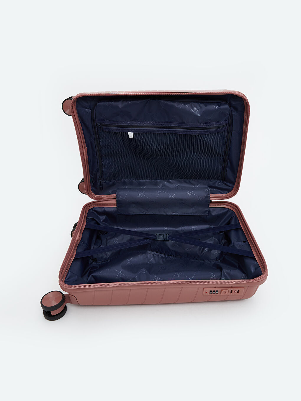 Pembe Kilit Detaylı Küçük Boy Valiz-3