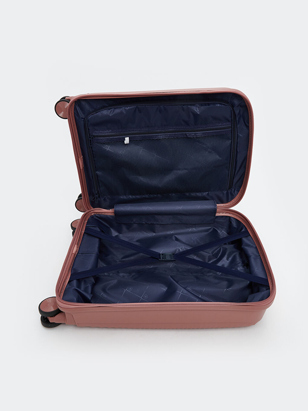 Pembe Kilit Detaylı Küçük Boy Valiz-3