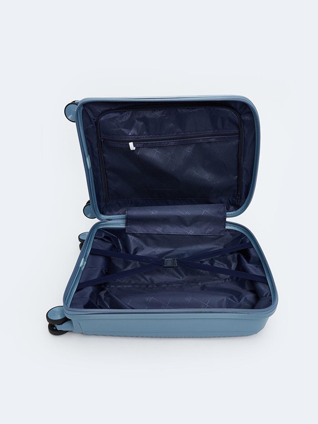 Mavi Kilit Detaylı Küçük Boy Valiz-3