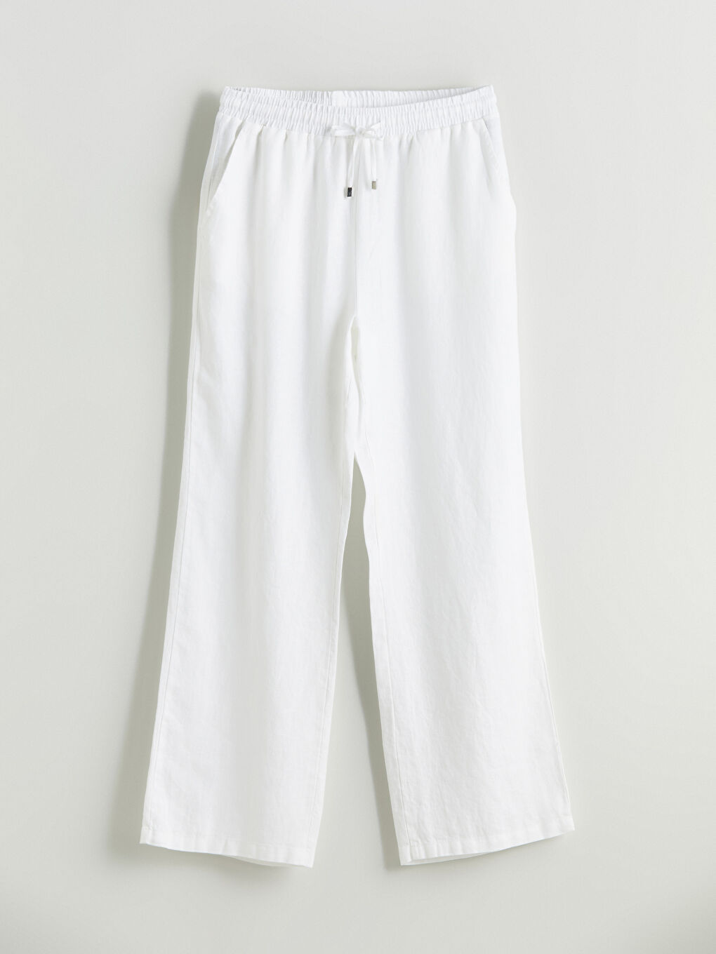 Woman WHITE Trousers -S5QD44Z8-J5E