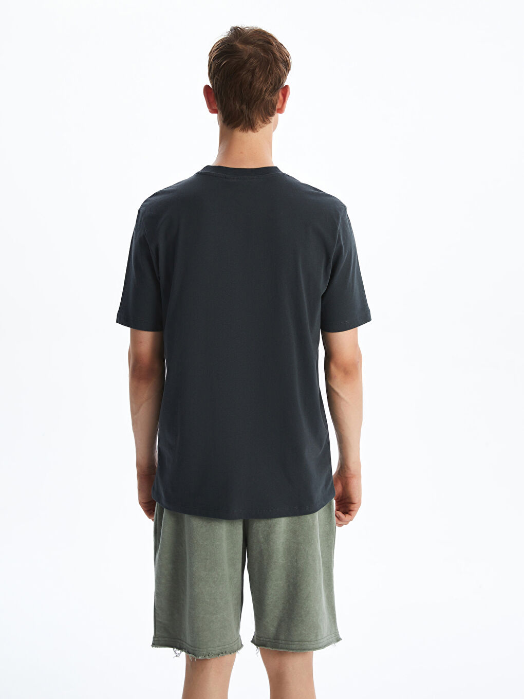 Crew Neck Printed Jersey Men's T-Shirt -S5QD52Z8-YSG