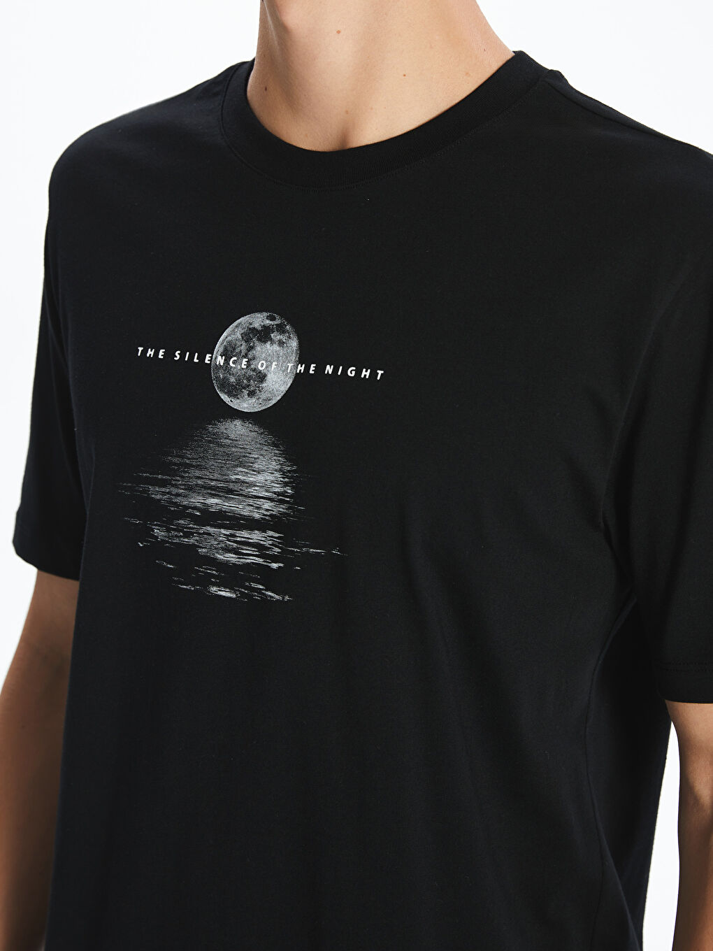 Crew Neck Printed Jersey Men's T-Shirt -S5QD53Z8-CVL