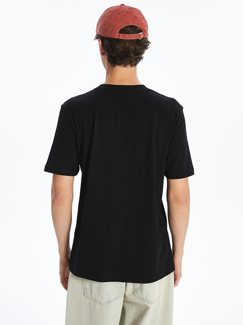Crew Neck Printed Jersey Men's T-Shirt -S5QD53Z8-CVL