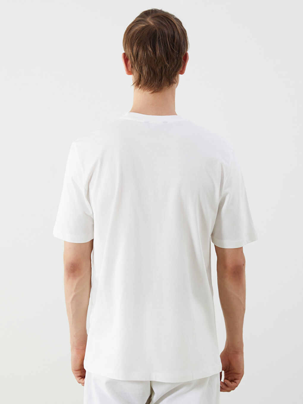 Crew Neck Printed Jersey Men's T-Shirt -S5QD54Z8-R9J
