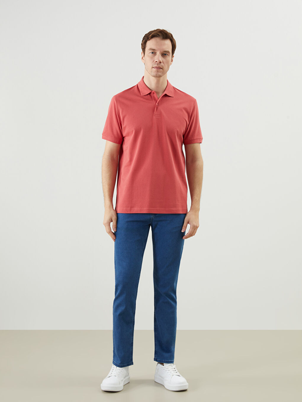 Мужская футболка-поло из пике-3