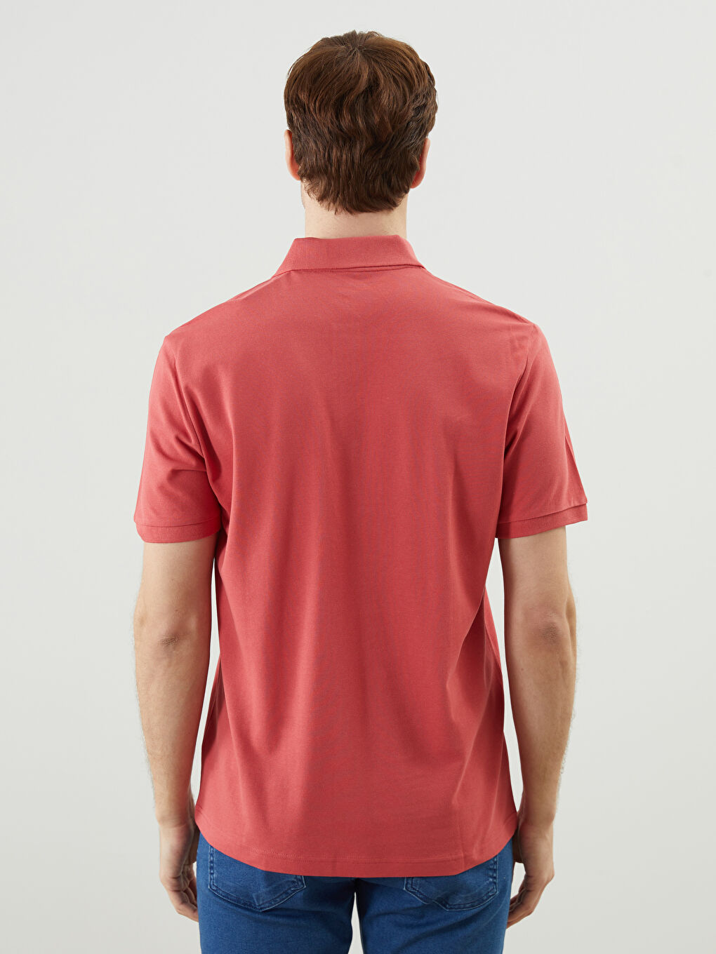Мужская футболка-поло из пике-7