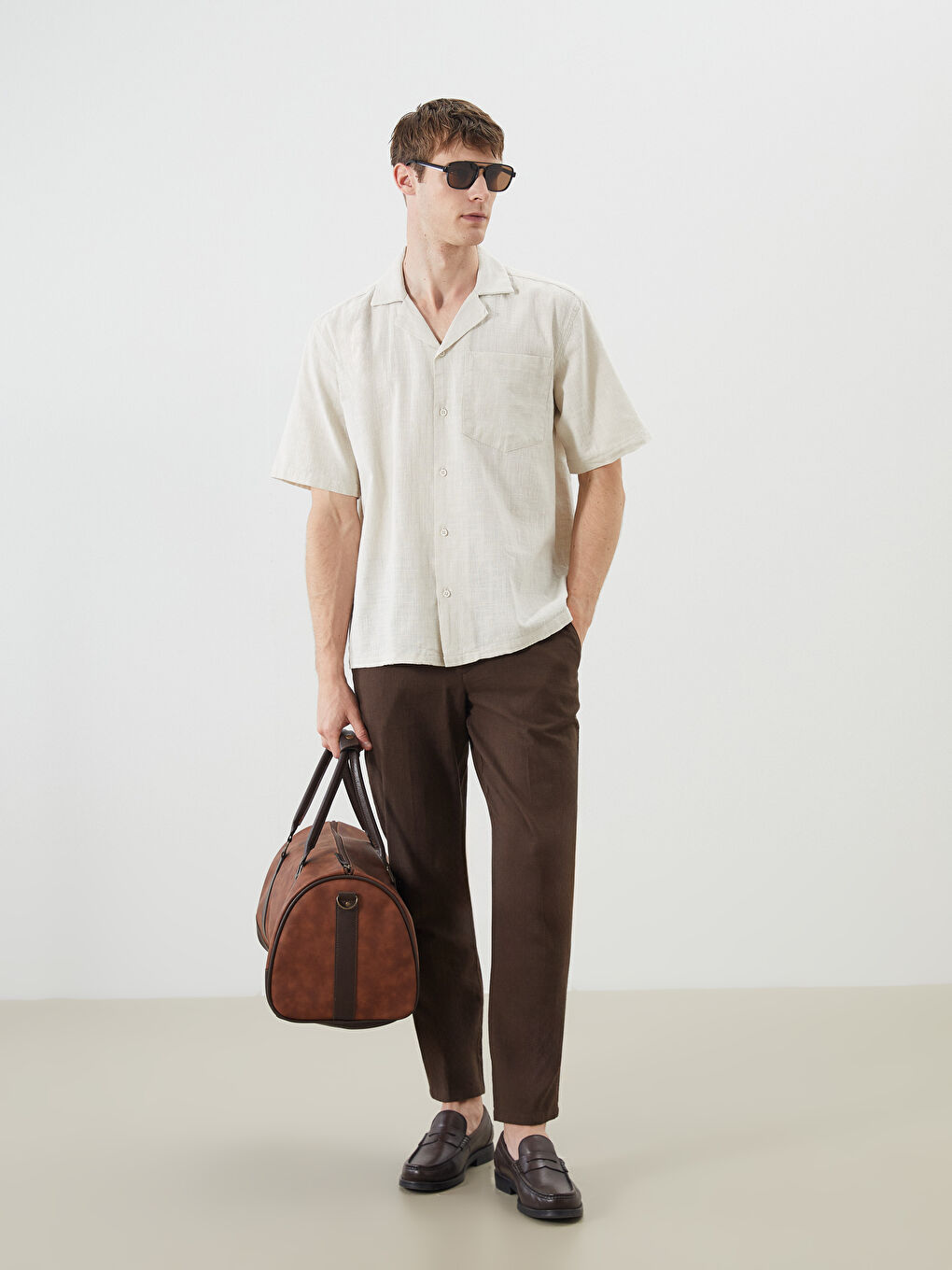 SOUTHBLUE Man BEIGE Shirt -S5QD61Z8-CR8