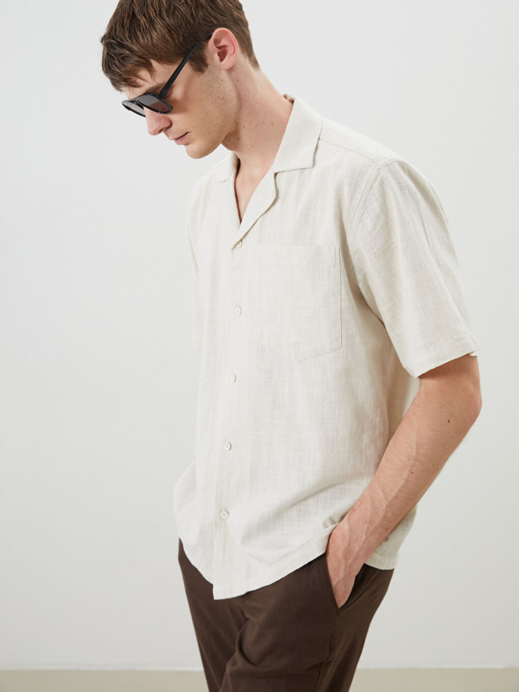 SOUTHBLUE Man BEIGE Shirt -S5QD61Z8-CR8