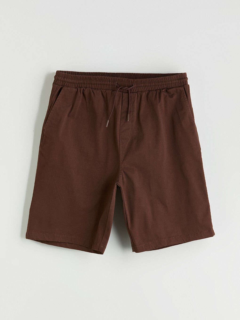 Шорты из саржи свободного кроя для мужчин-4