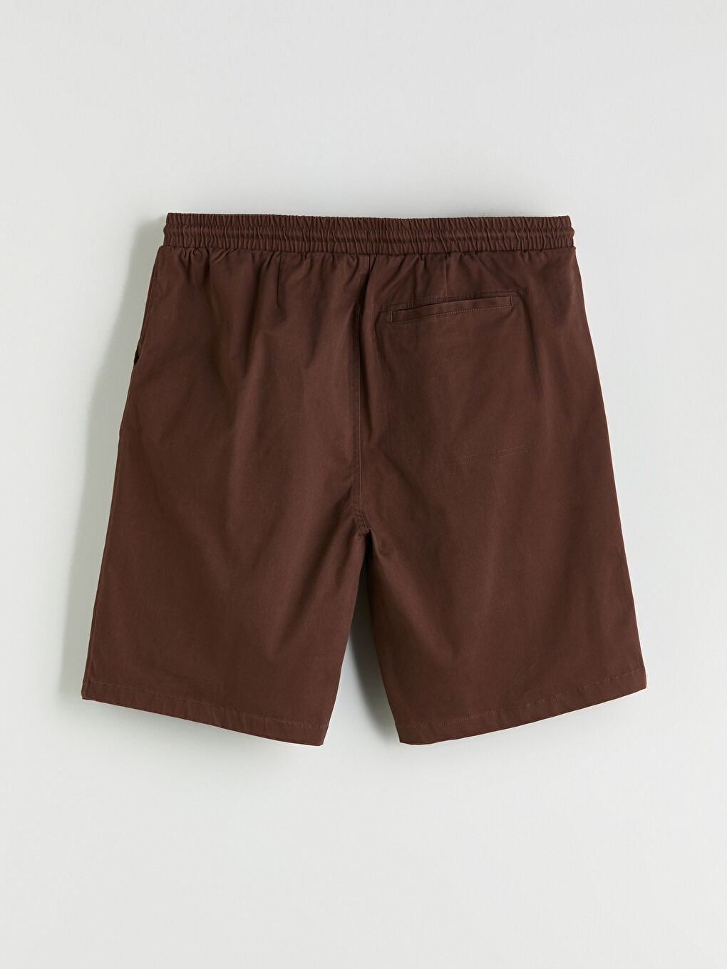 Шорты из саржи свободного кроя для мужчин-5