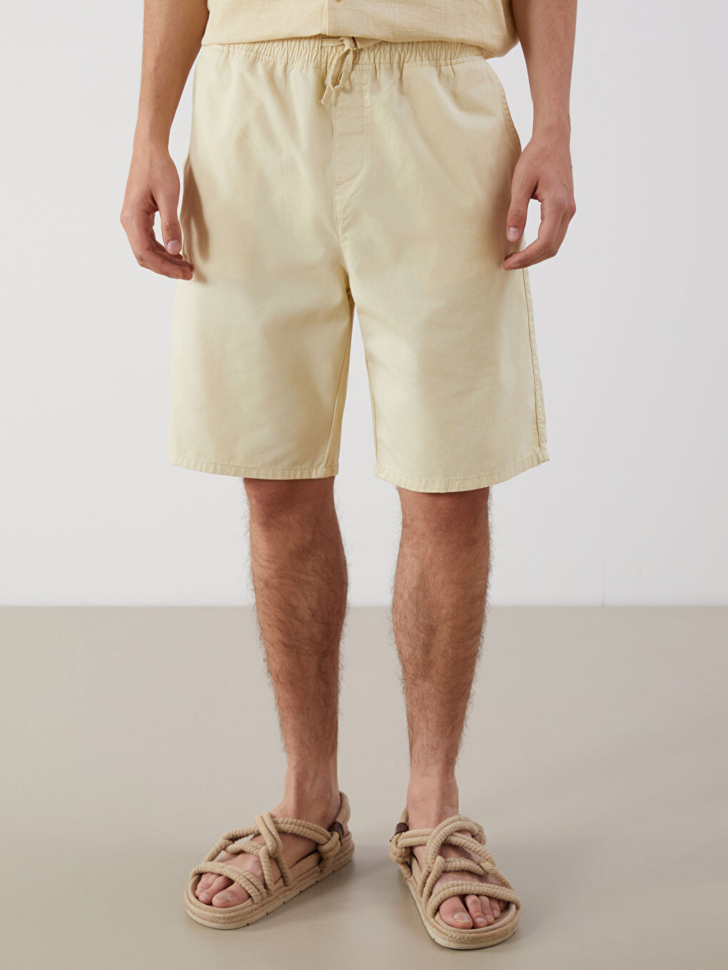 Relaxed Fit Twill Men's Shorts -S5QD68Z8-FYC