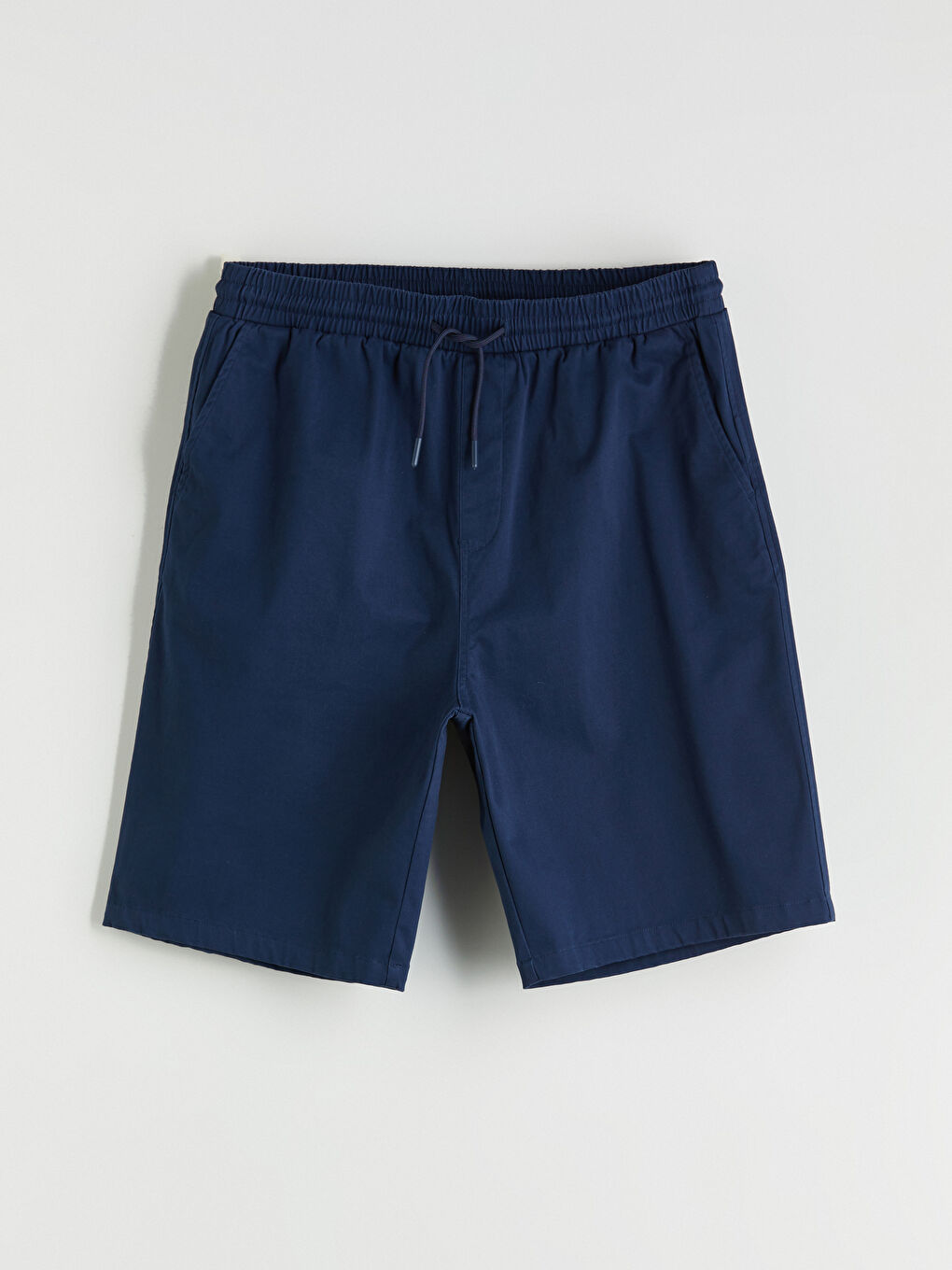 Relaxed Fit Twill Men's Shorts-4