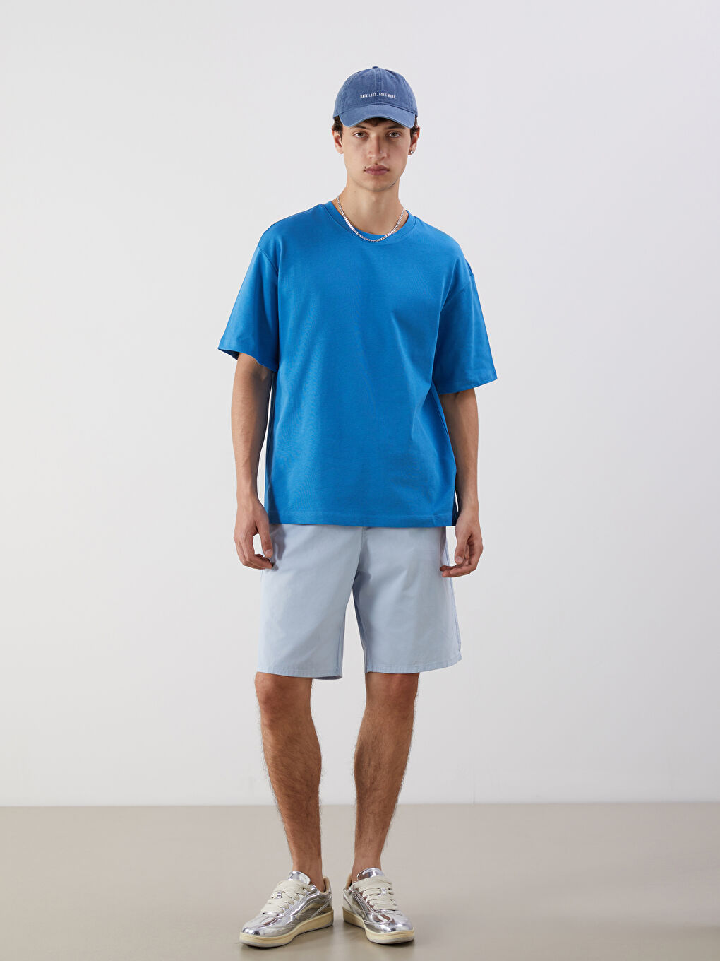 Relaxed Fit Twill Men's Shorts -S5QD68Z8-Z2P