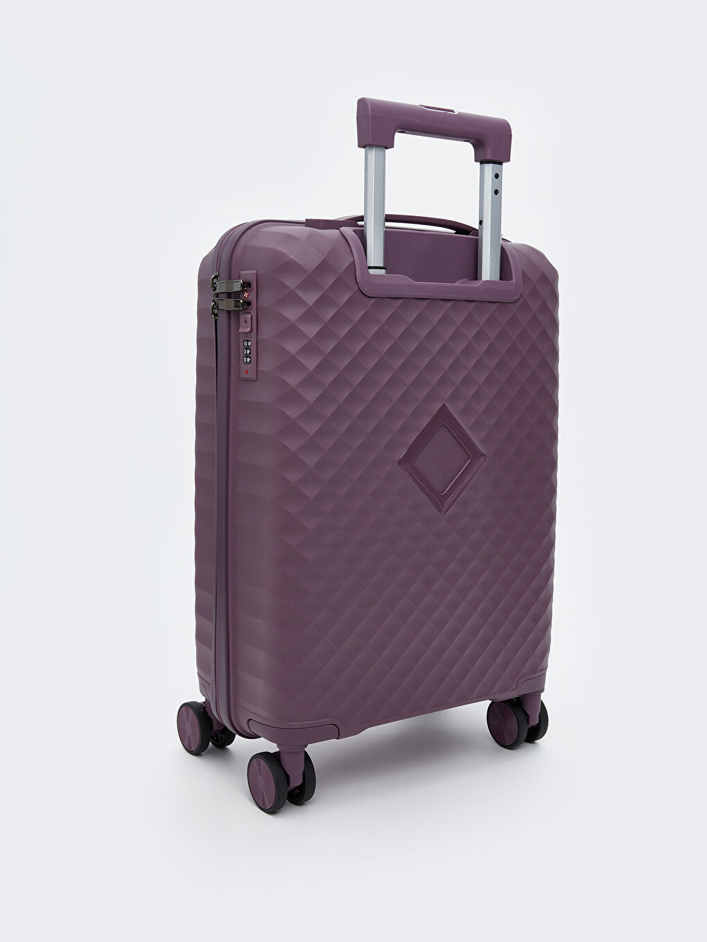 Mor Kilit Detaylı Küçük Boy Valiz-1