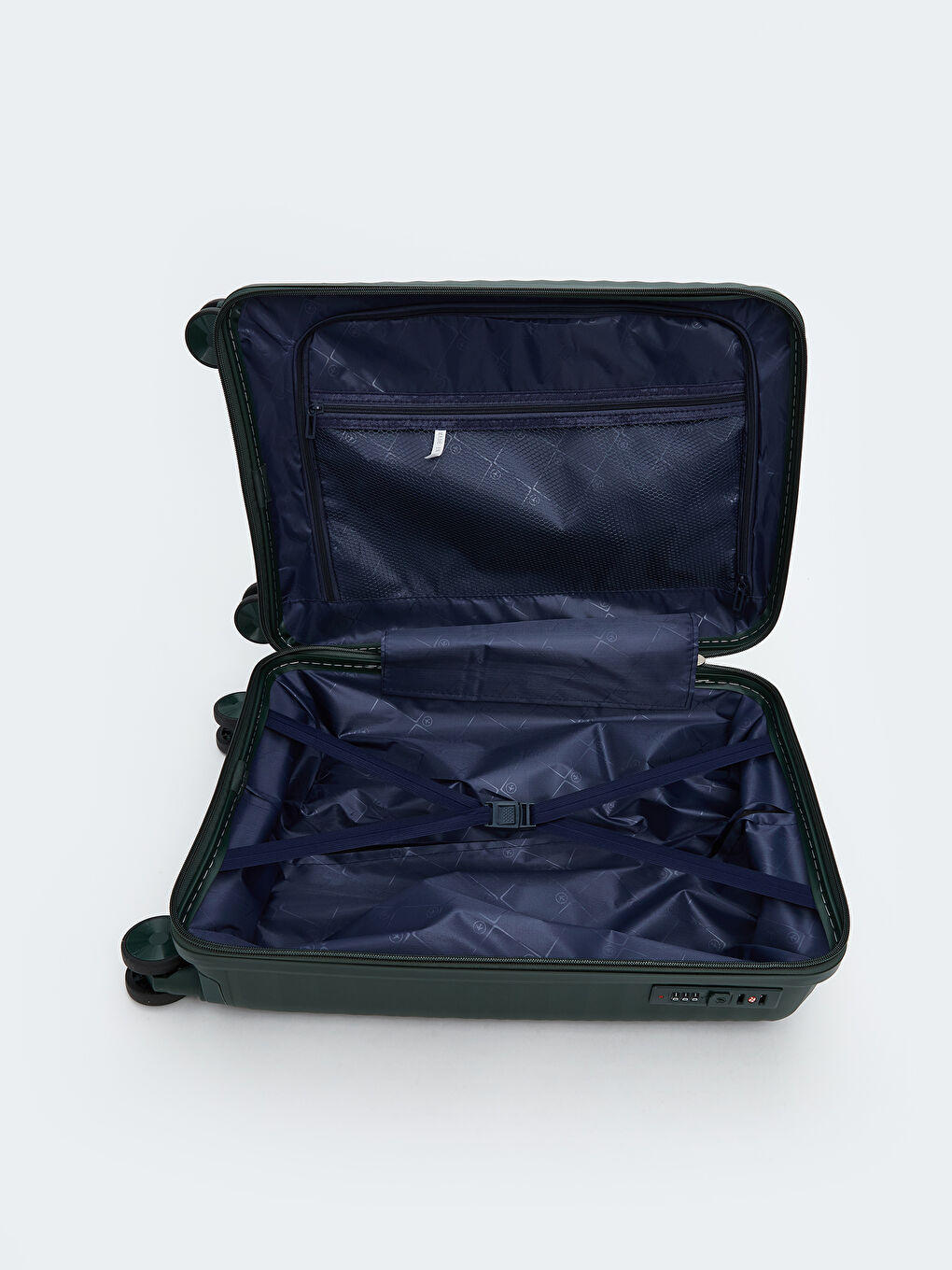 Haki Kilit Detaylı Küçük Boy Valiz-3