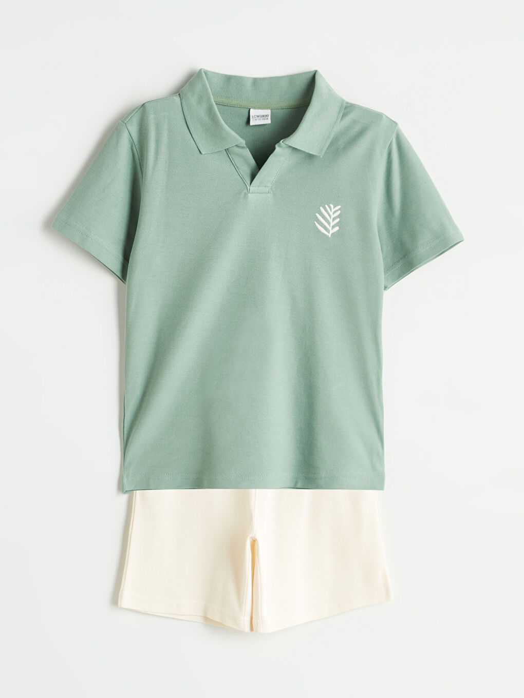 LCW Kids Polo Neck Boys' T-Shirt and Shorts -S5QD91Z4-GX7