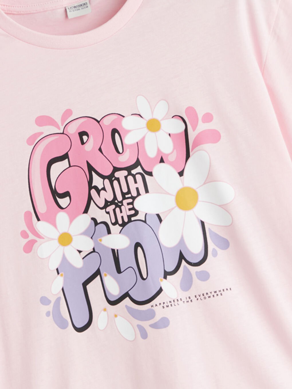 Crew Neck Girls' T-Shirt -S5QE05Z4-FYX