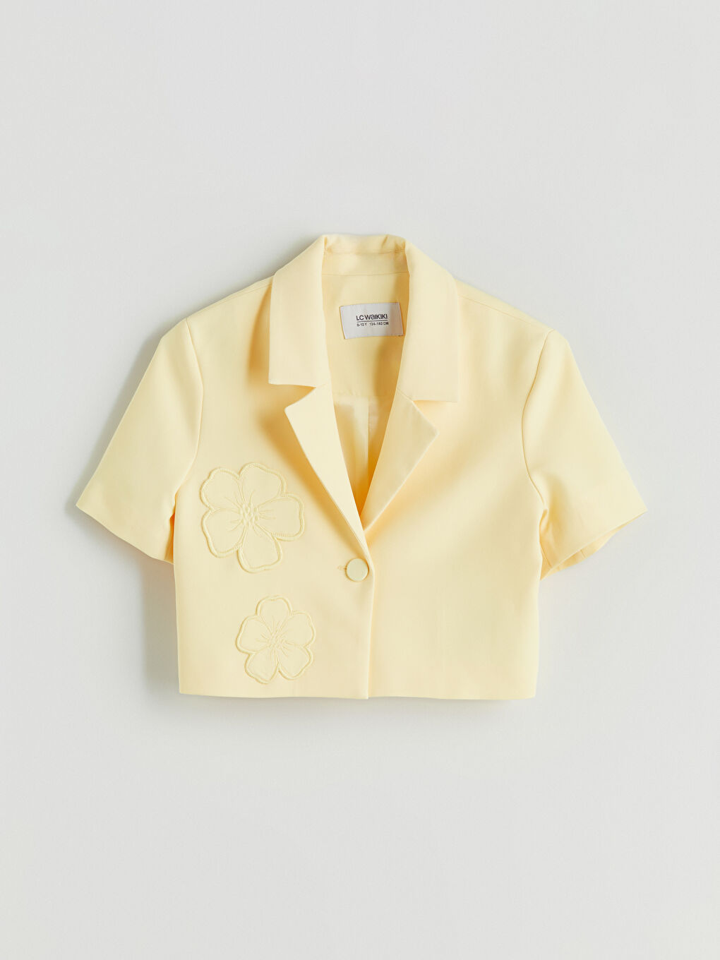 Floral Girls' Crop Jacket