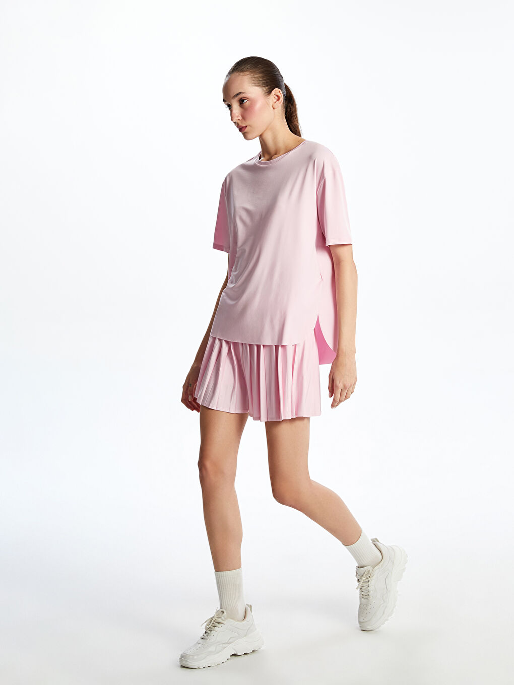 Crew Neck Women's Sports T-Shirt -S5QE29Z8-CUK