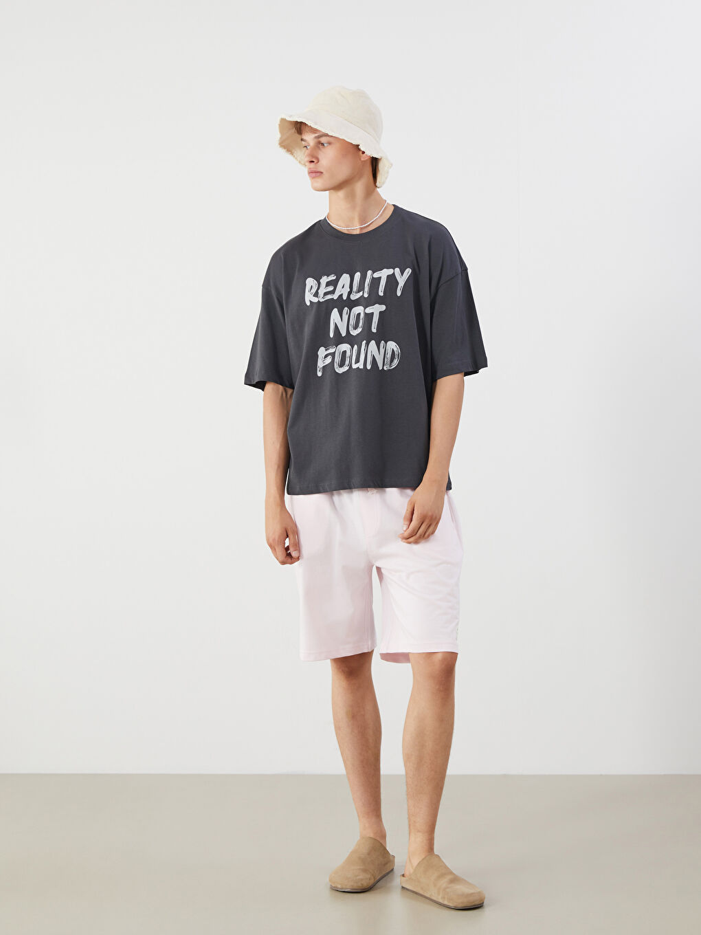 Crew Neck Printed Jersey Men's T-Shirt -S5QE30Z8-VX9