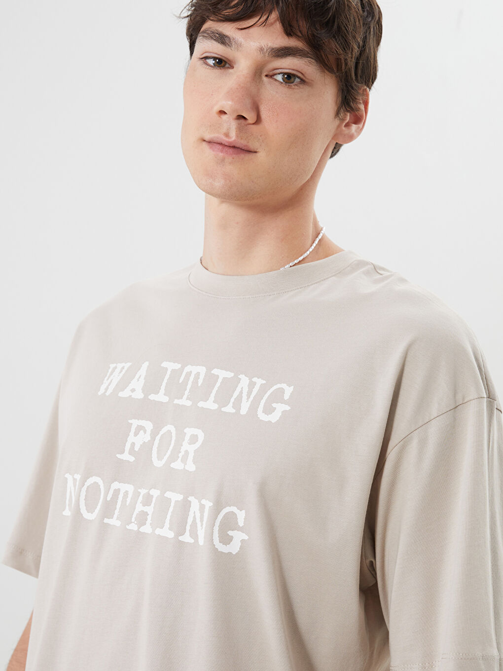 Crew Neck Printed Jersey Men's T-Shirt -S5QE42Z8-ZT0