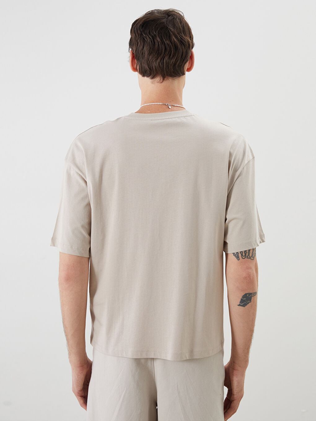 Crew Neck Printed Jersey Men's T-Shirt -S5QE42Z8-ZT0