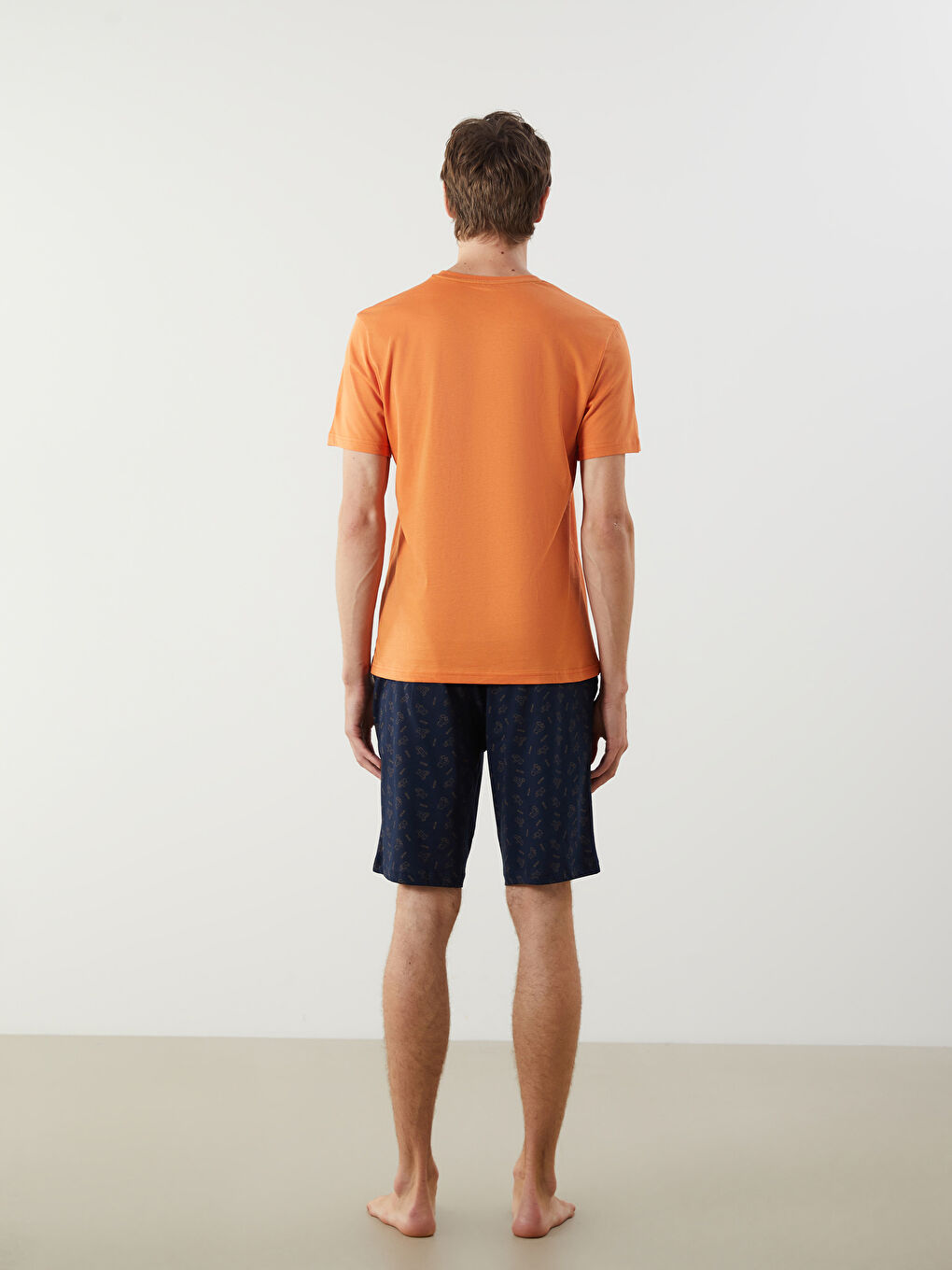 Regular Fit Men's Short Pyjama Set -S5QE45Z8-LSJ