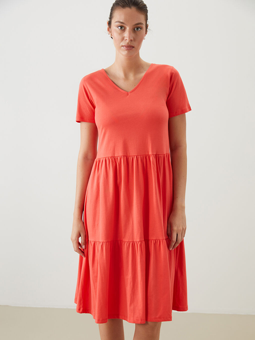 Woman ORANGE Dress -S5QE50Z8-D7W