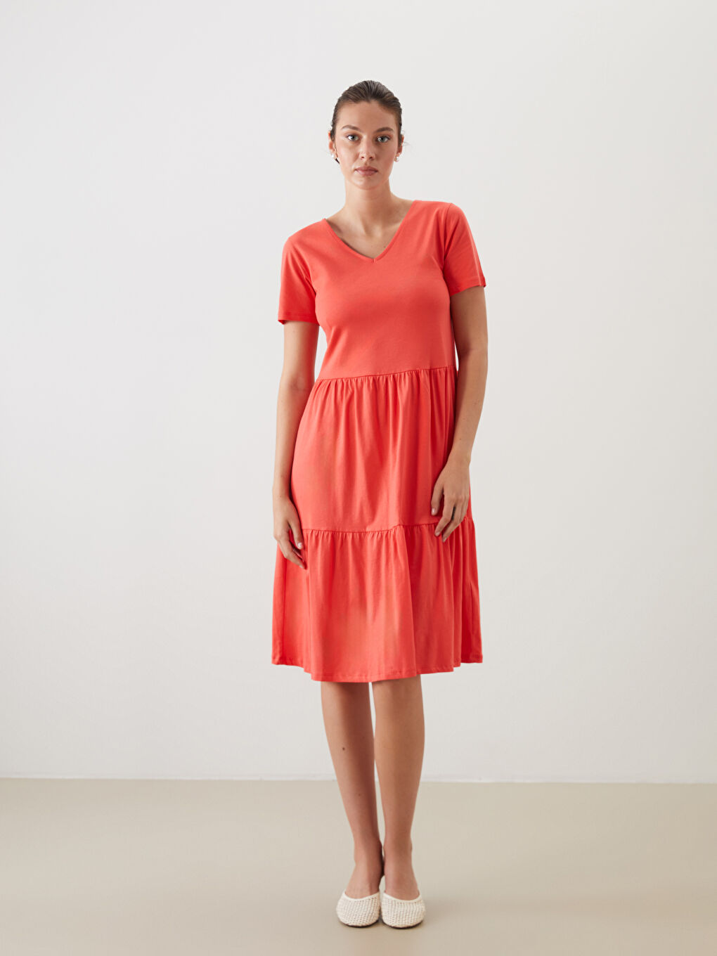 Woman ORANGE Dress -S5QE50Z8-D7W