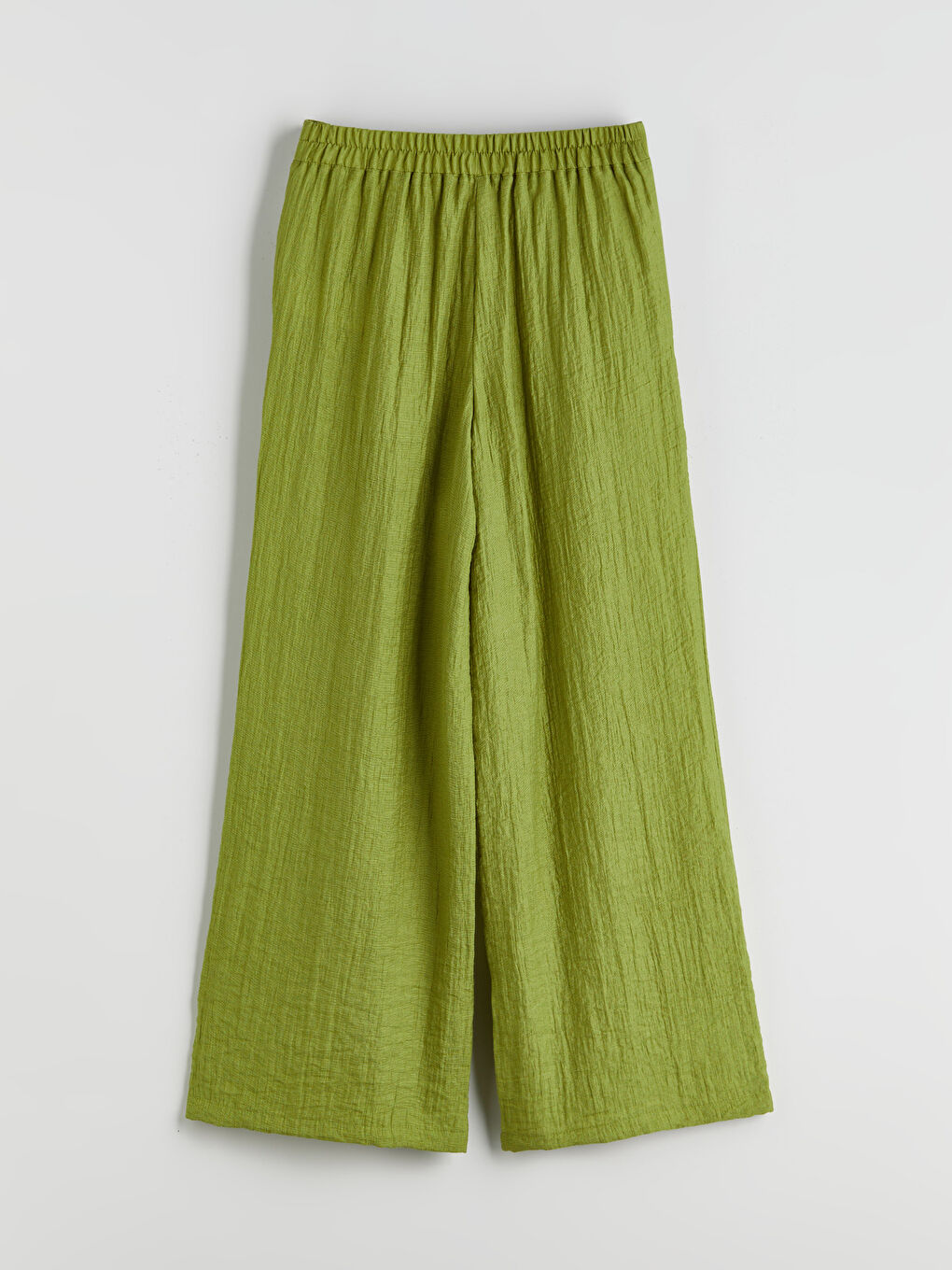 LCWAIKIKI Classic Elasticated Waist Linen-Look Women's Trousers -S5QE85Z8-SQ5