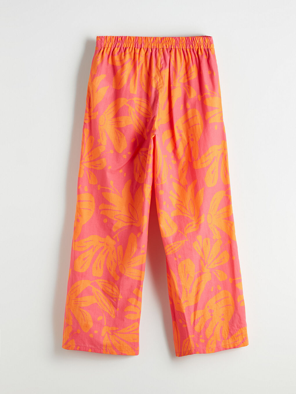 Elasticated Waist Patterned Women's Trousers -S5QE88Z8-LT4