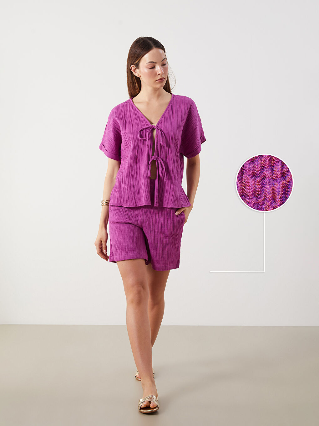 Woman FUCHSIA Shorts -S5QE89Z8-EDF