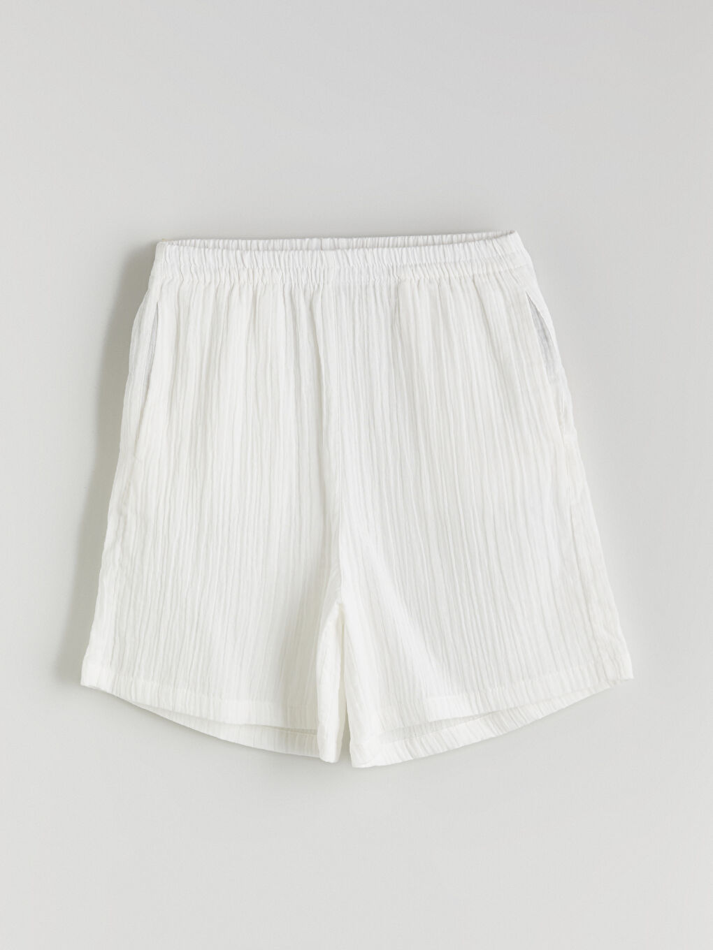 Woman ECRU Shorts -S5QE89Z8-V9H