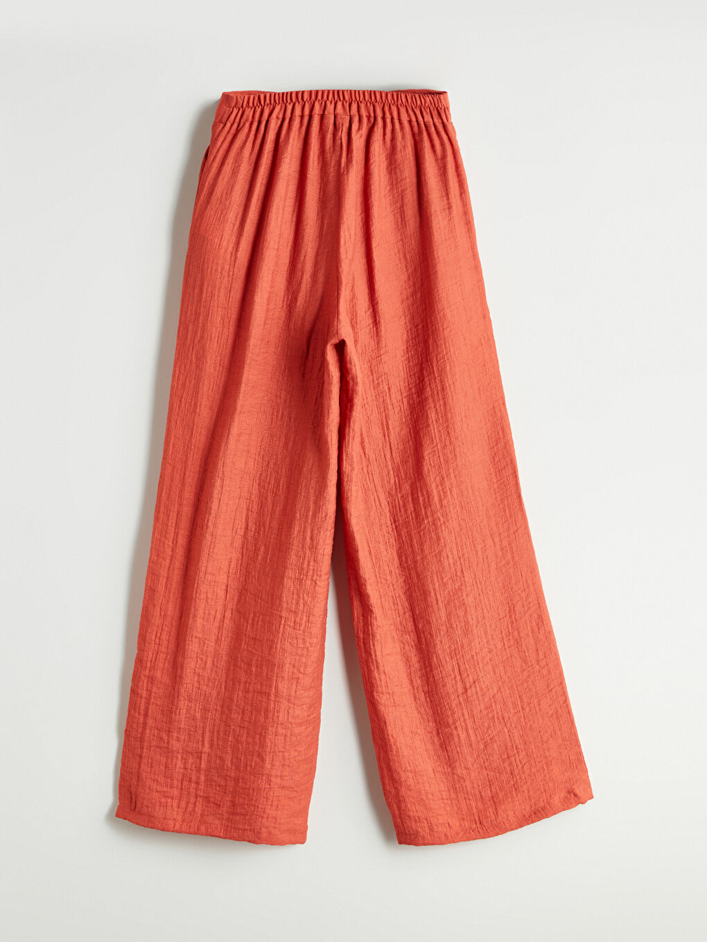 LCWAIKIKI Classic Elasticated Waist Linen-Look Women's Trousers -S5QE91Z8-GKA