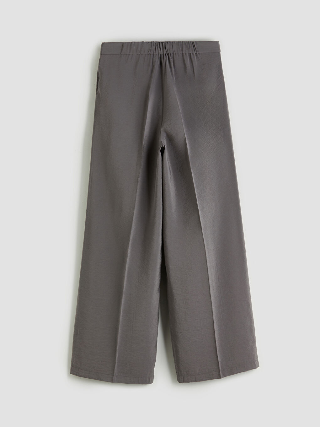 Elastic Waist Modal Blend Women's Pleated Trousers-5
