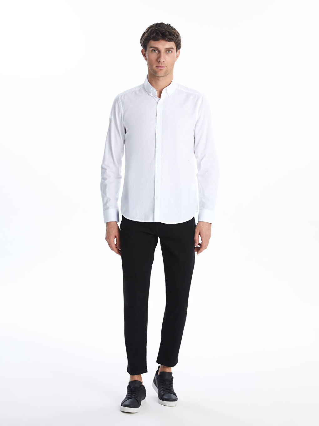 Men's Slim Fit Oxford Shirt-5