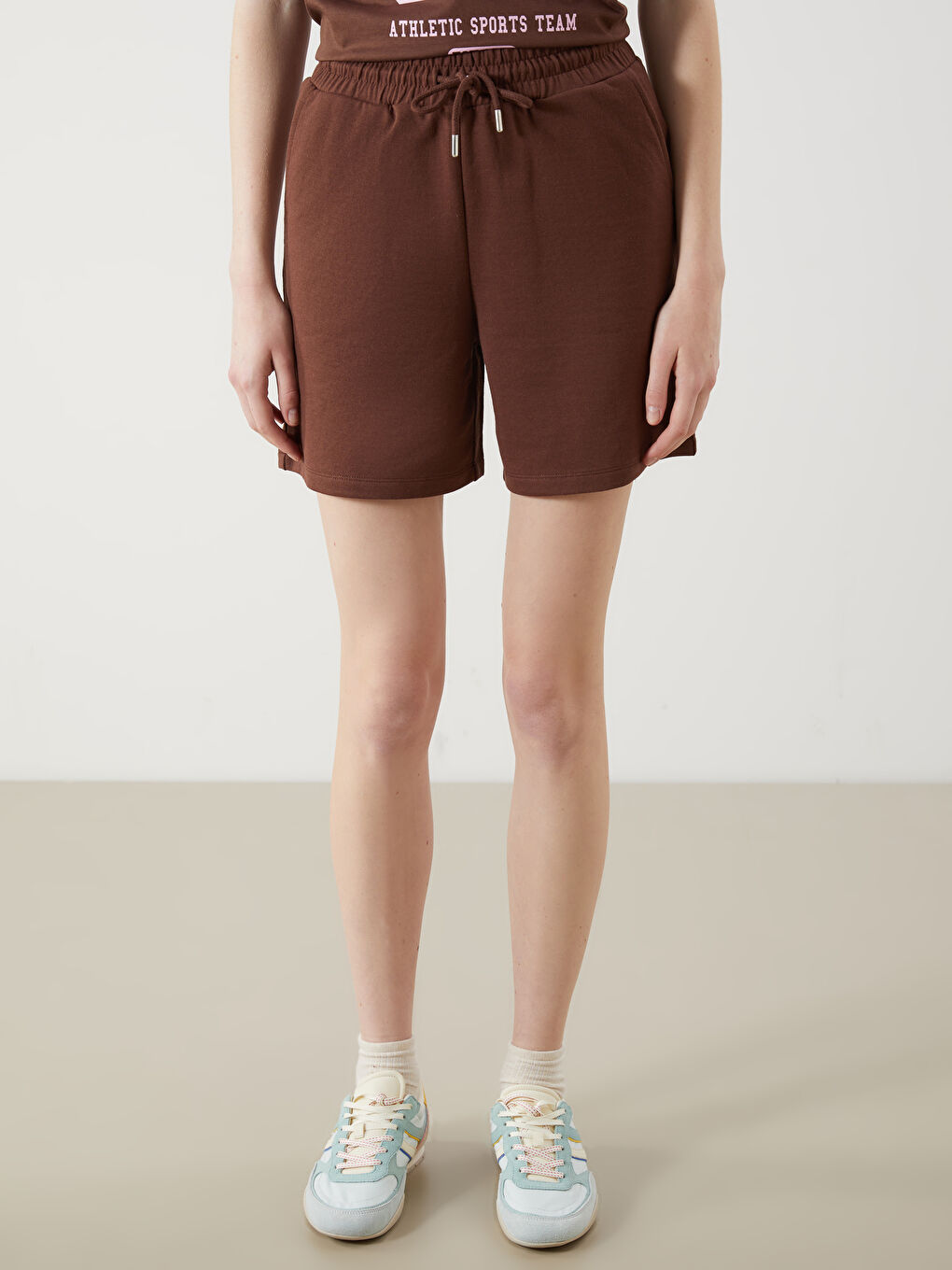 Elasticated Waist Women's Shorts -S5QF28Z8-ZP7