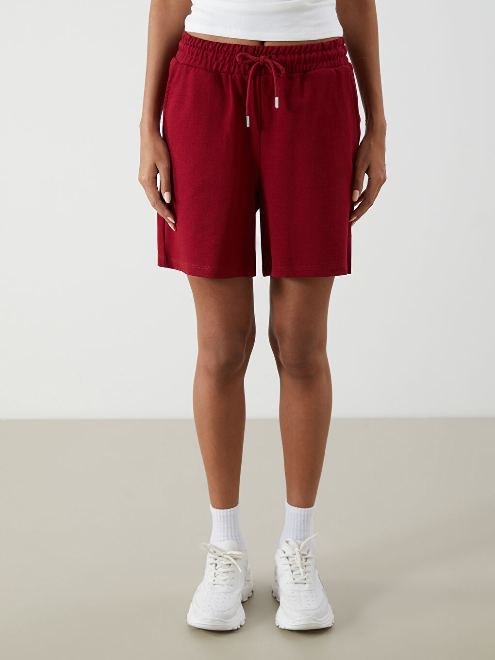 Elasticated Waist Women's Shorts -S5QF31Z8-CWK