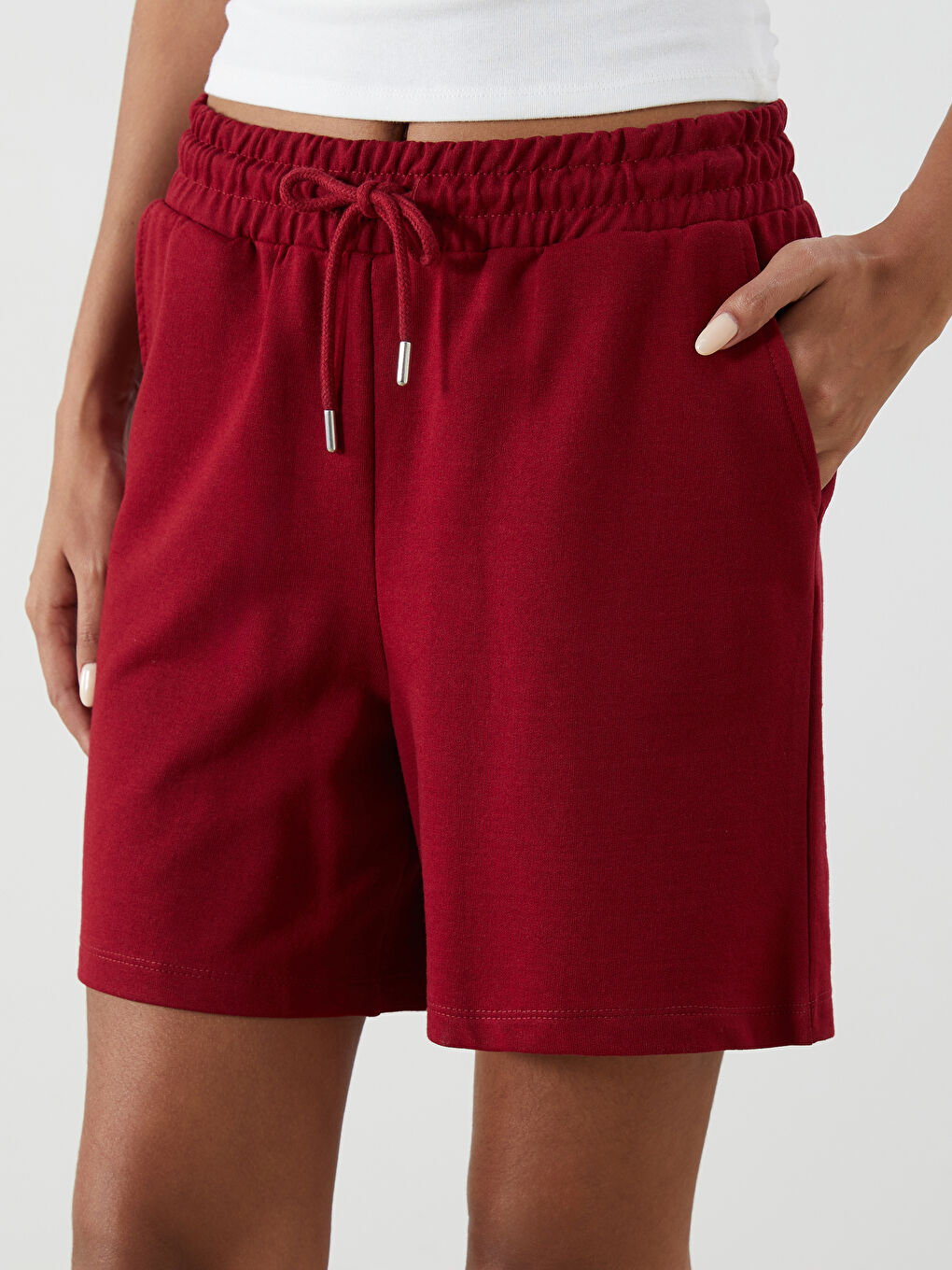 Elasticated Waist Women's Shorts -S5QF31Z8-CWK