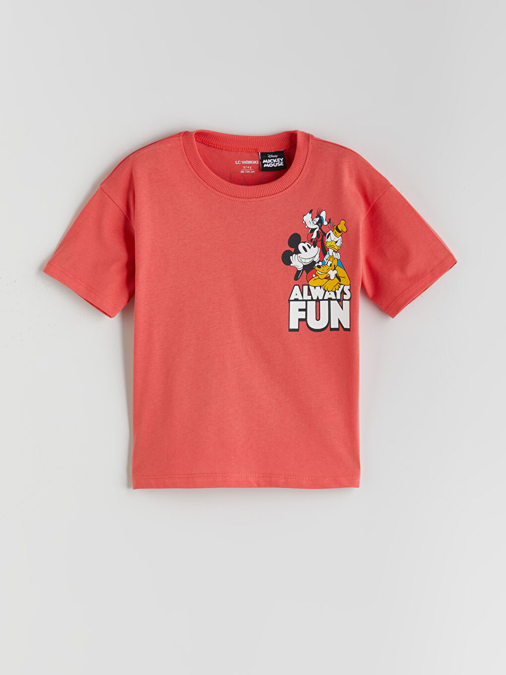 LCW baby Mickey Mouse Printed Boys' T-Shirt -S5QF43Z1-ZSP