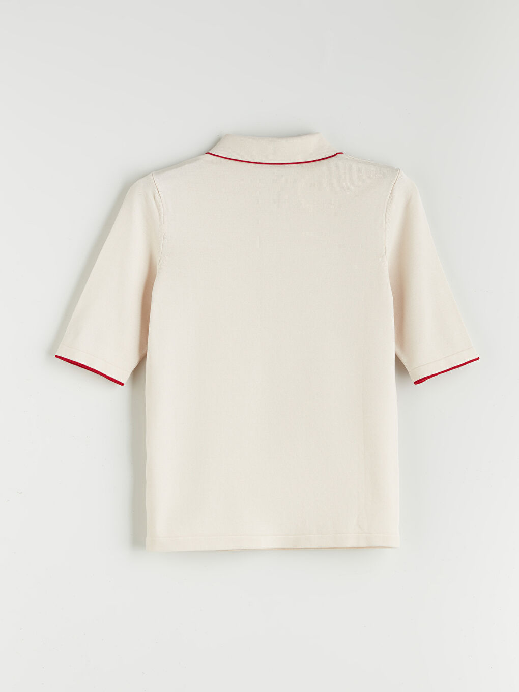 Polo Neck Women's Knitwear Sweater -S5QF45Z8-R9J