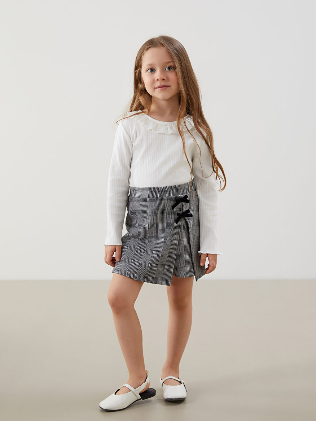 LCW Kids Crew Neck Basic Girls' T-Shirt -W5IC75Z1-R9J