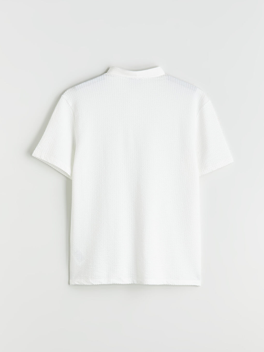 Ekru Polo Yaka Erkek Tişört-5