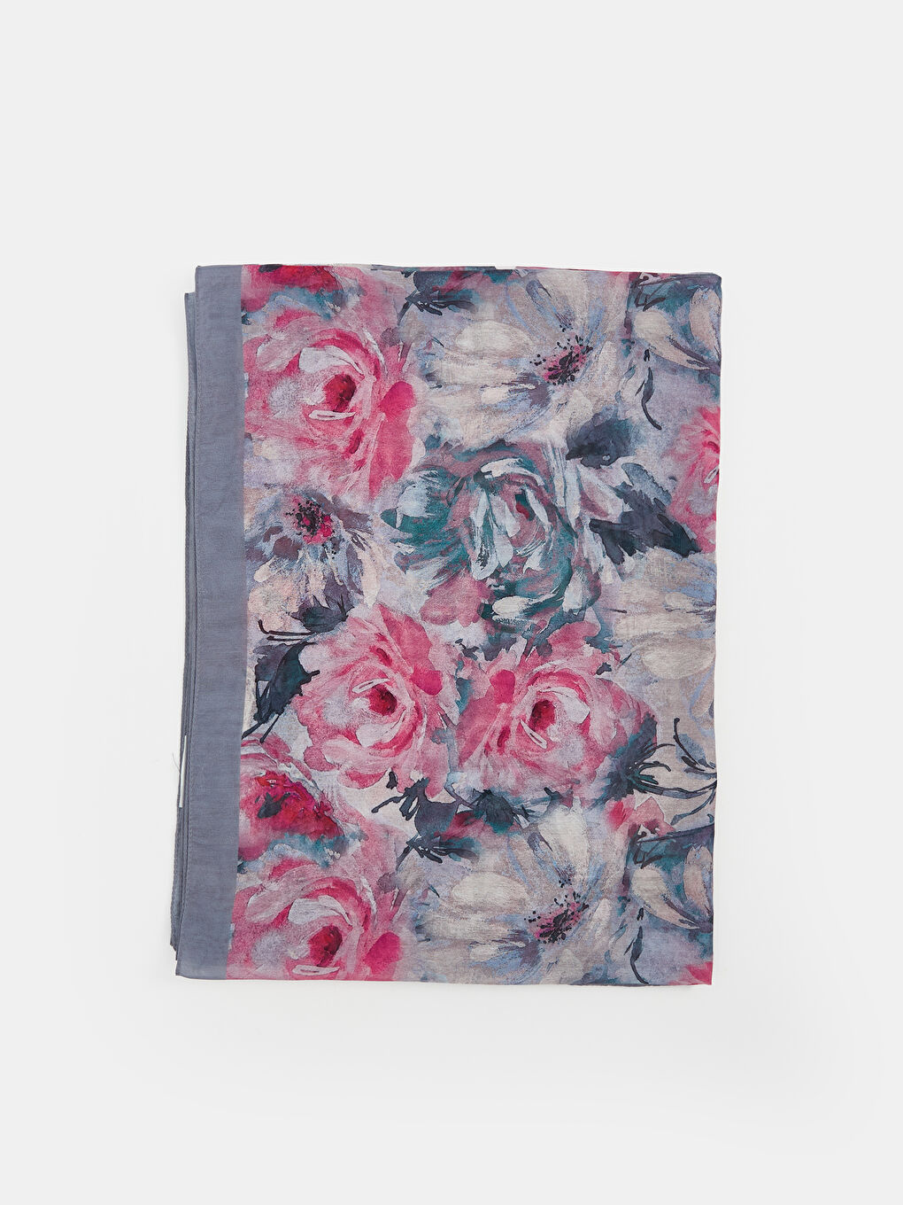 Floral Women's Scarf -S5QF74Z8-LT4